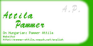 attila pammer business card